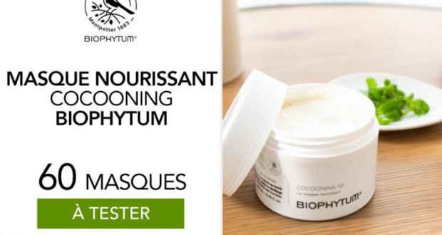 60 masque Nourrissant Cocooning 200 ml Biophytum à tester