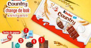 100 boites de KINDER COUNTRY offertes