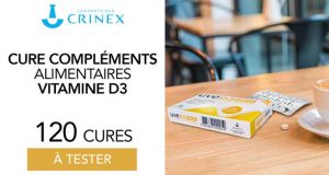 120 Cure de Vitamine UVE D3 800 Crinex à tester