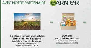 200 box de produits Garnier offertes