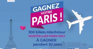 300 billets d'avion A/R Montpellier / Paris offerts