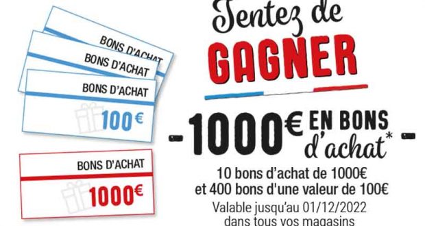 410 bons d'achat Carrefour offerts