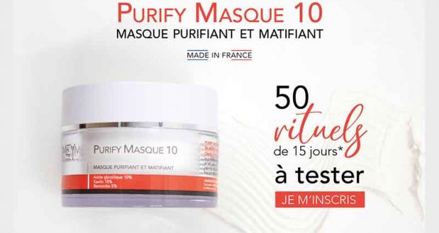 50 PURIFY MASQUE 10 Laboratoire ENEOMEY à tester