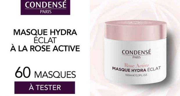 60 Masque Hydra Éclat Rose Active de Condensé Paris à tester