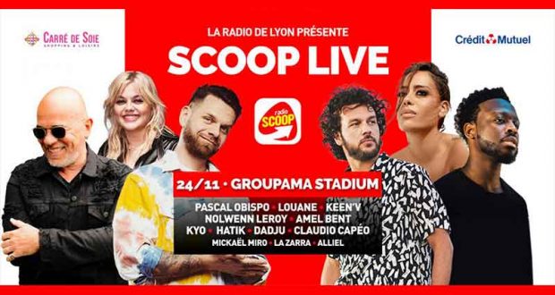 800 lots de 4 invitations pour le concert Scoop Live offerts