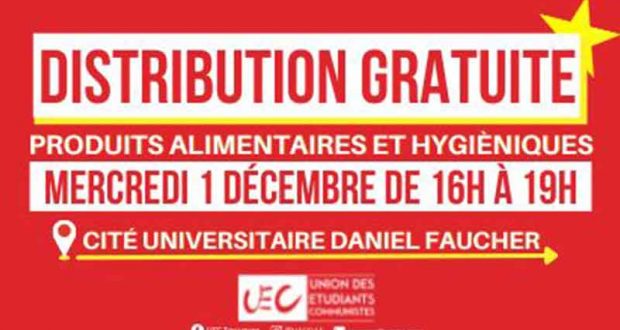 Distribution Gratuite de Colis Alimentaires et hygiéniques