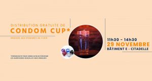 Distribution gratuite de Cup Condoms