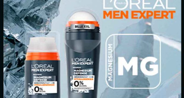1000 Soin et déodorant Magnesium Defense Men Expert à tester