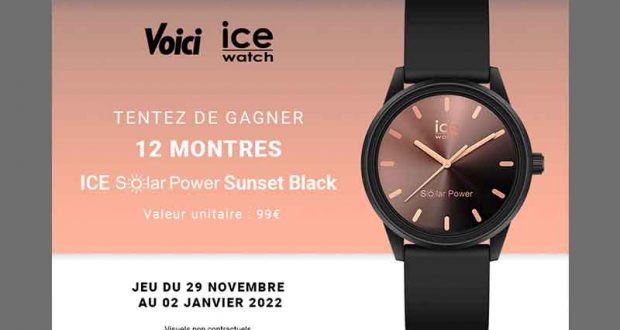 12 montres ICE solar power offertes (99 euros)