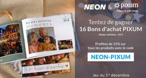 16 bons d'achat Pixum de 50 euros offerts