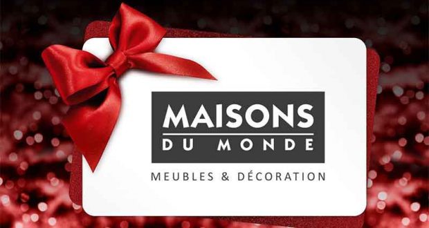 40 cartes cadeaux Maison du monde de 100€ offertes