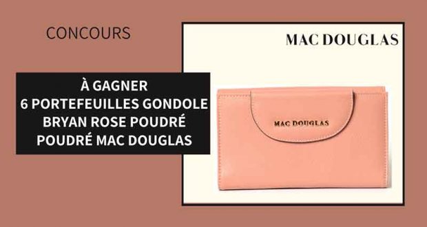 6 portefeuilles Gondole Bryan Mac Douglas offerts