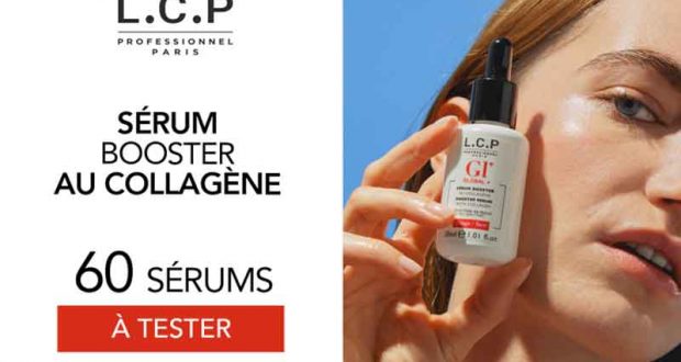 60 Sérum Booster anti-âge au collagène L.C.P Paris à tester