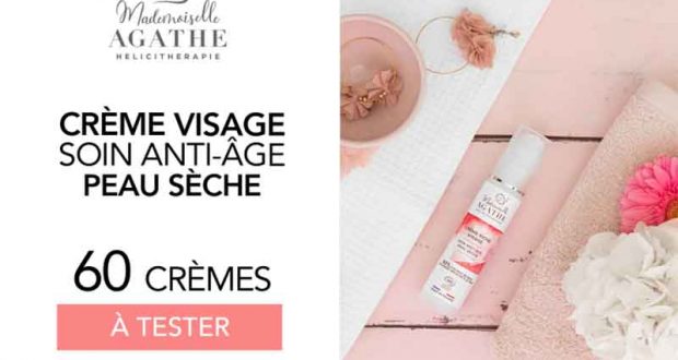 60 crème riche visage bio de Mademoiselle Agathe à tester