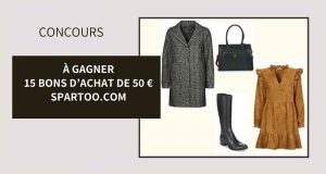 15 bons d’achat Spartoo de 50 € offerts