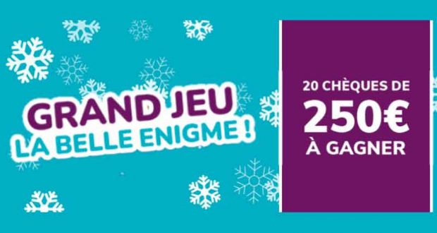 20 chèques de 250 € offerts