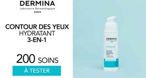 200 Contours des Yeux Hydratant 3-en-1 Hydralina Dermina à tester