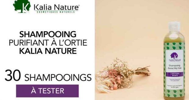 30 Shampooings purifiants à l'ortie Kalia Nature à tester