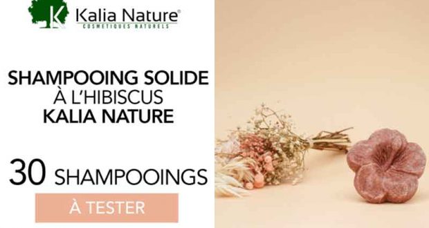 30 Shampooings solides à l'hibiscus Kalia Nature à tester