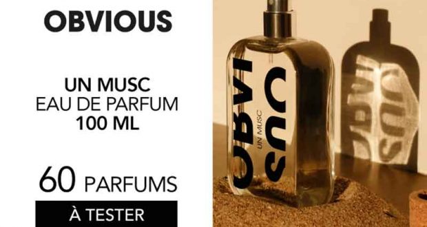 60 parfums Un musc Obvious 100ml à tester