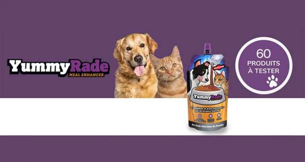 60 produits YummyRade pour Chiens ou Chats à tester