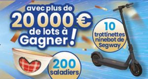 En jeu 200 saladiers + 2 voitures électriques