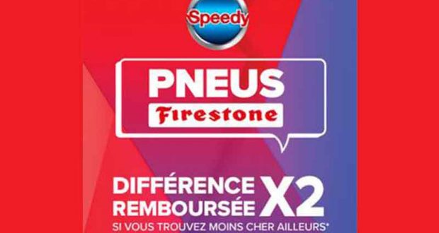 Pneus Firestone Remboursés x2 si vous trouvez moins cher ailleurs