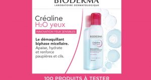100 démaquillants Créaline H2O yeux de Bioderma à tester