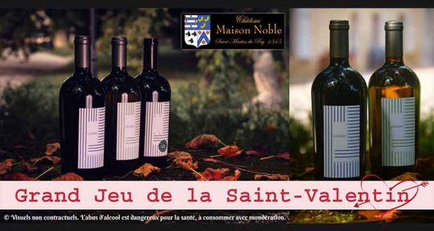 15 lots de 4 bouteilles de vin Château Maison Noble Saint Martin offerts