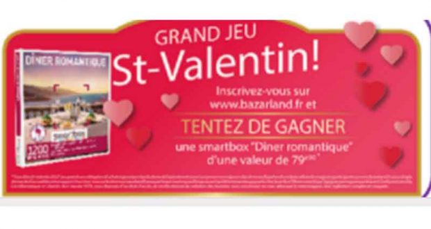 44 coffrets Smartbox Dîner romantique offerts