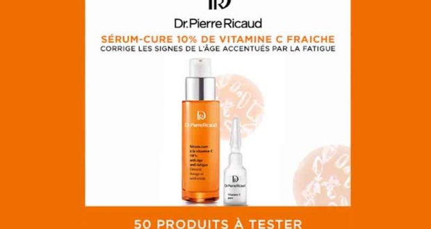 50 Sérum-cure anti-âge et anti-fatigue Dr.Pierre Ricaud à tester
