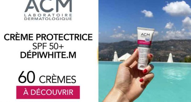 60 Crème protectrice SPF 50+ Dépiwhite.M ACM à tester