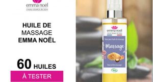 60 Huile de massage bio et équitable Emma Noël à tester