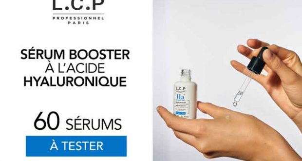 60 Sérum Booster à l'Acide Hyaluronique de L.C.P Paris à tester