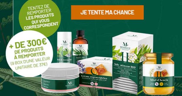 9 box de produits santé/beauté offertes