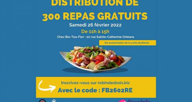 Distribution de 300 repas gratuits