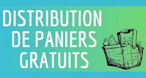 Distribution gratuite de paniers repas pour réaliser un burger