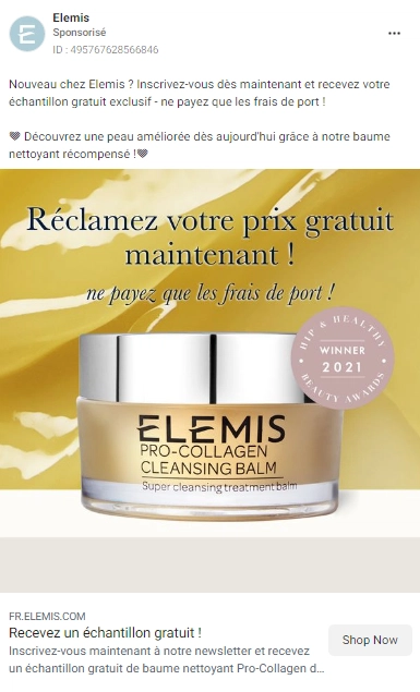 baume nettoyant Pro-Collagen Elemis