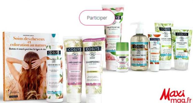 10 lots de produits de soins Coslys offerts