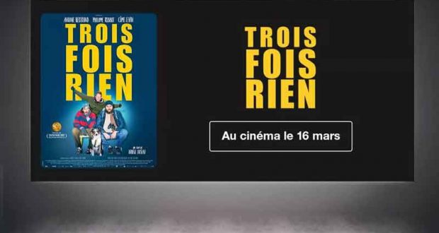 100 places de cinéma pour le film Trois fois rien offertes