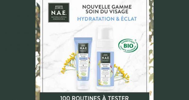 100 routines de soins du visage Hydratation & Éclat N.A.E. à tester