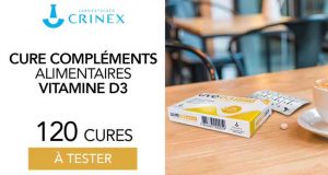 120 Cures de Vitamine UVE D3 800 Crinex à tester
