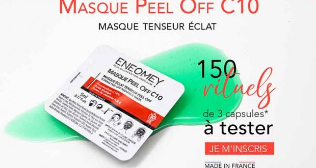 150 Masque Peel OFF C10 Masque Tenseur Eclat Eneomey à tester