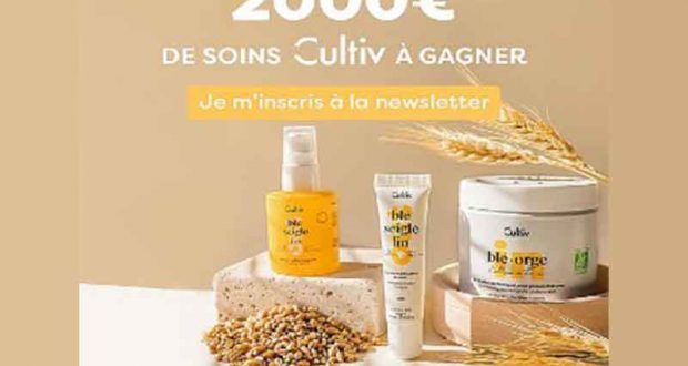 45 lots de soin CULTIV offerts