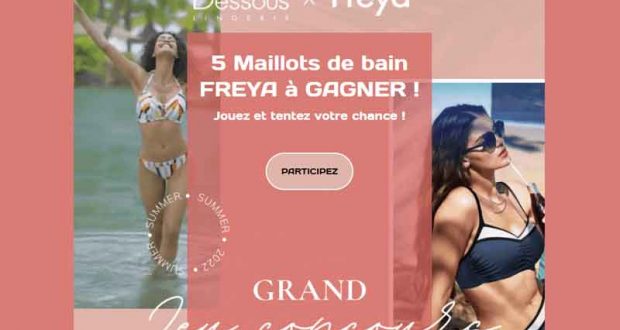 5 maillots de bain Freya offerts