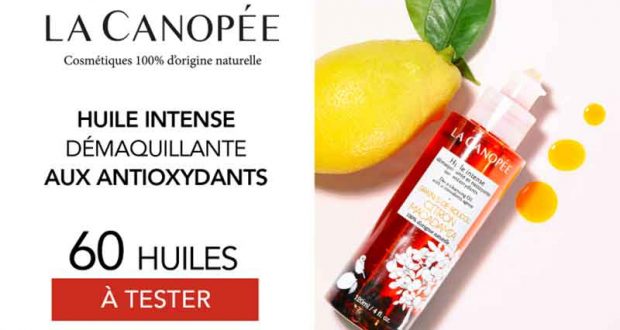 60 Huile Intense Démaquillante aux antioxydants La Canopée à tester