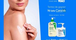 70 lots de 2 produits de soins Cerave offerts