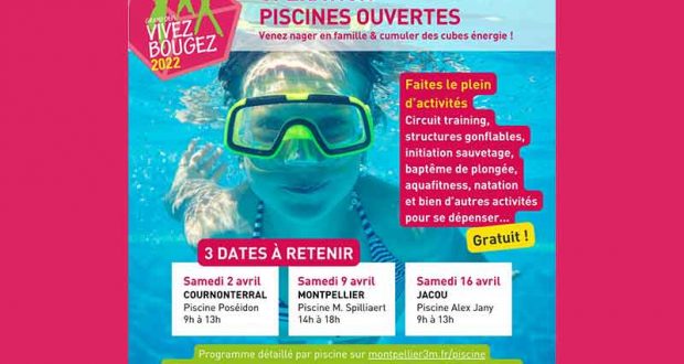 Entrée et activités en famille gratuites à la piscine