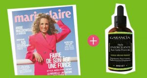 Huile Ensorcelante Garancia en cadeau avec le magazine Marie Claire