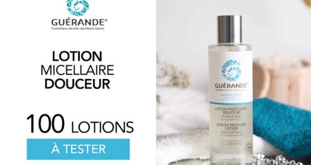 100 Lotion Micellaire Douceur Guérande Cosmetics à tester